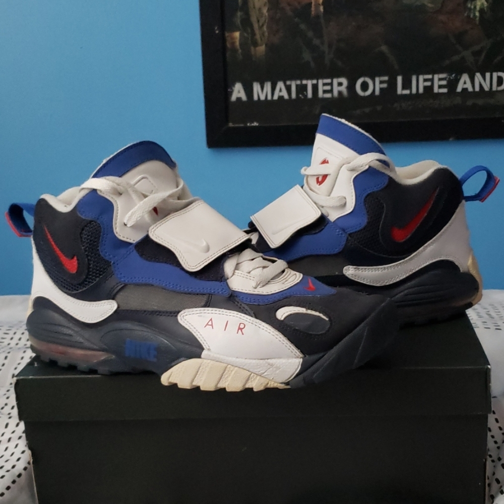 Used 2012 Nike Air Max Speed Turf "NY Giants" M 10